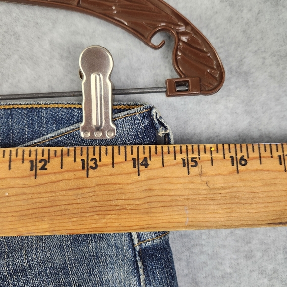 AGOLDE Jeans Womens 26 Blue Denim Medium Wash Distressed Stretch Made in USA - Picture 6 of 15